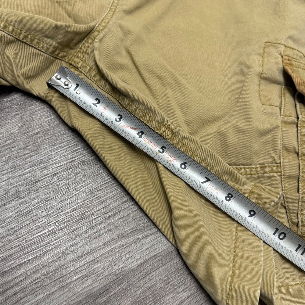 Aeropostale Mens Baggy Cargo Shorts Sz 36 Tan‎ Khaki Cotton Utility Y2K - Picture 7 of 9